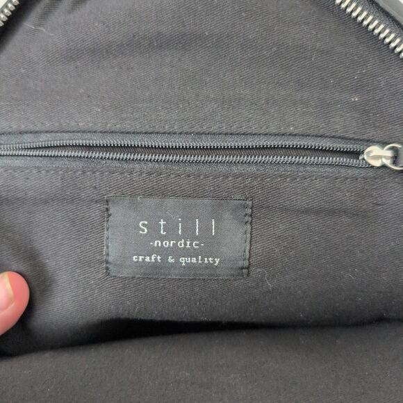 Still Nordic Black Flo City Backpack 65654 Leather Quilted Mini Bag - Picture 9 of 12